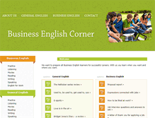 Tablet Screenshot of businessenglishcorner.com